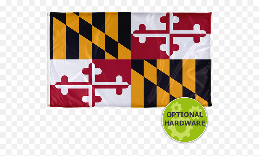 Maryland State Flags For Sale - Maryland Flag Waving Black Background Emoji,Maryland Flag Png