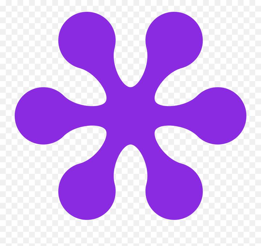 Violet Clip Art - Transparent 70s Flower Png Emoji,Violet Clipart