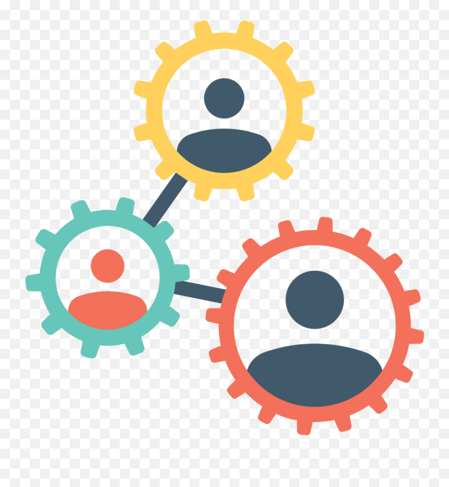 Teamwork Icon - Vector Gear Logo Transparent Png Original Emoji,Teamworks Logo