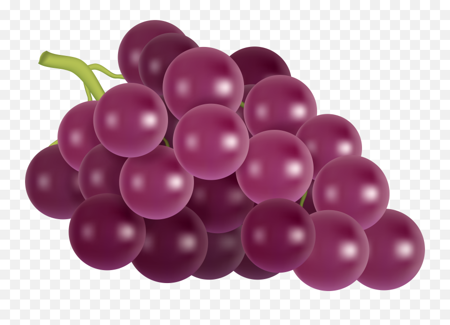 Red Grape Png Clip Art Image - Violet Grapes Clip Art Emoji,Grapes Clipart