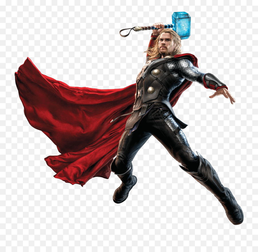 Thor Fighting With His Hammer Png - Thor Png Emoji,Hammer Png