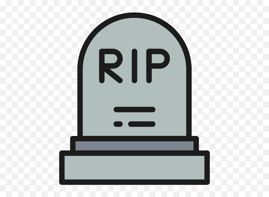 Icon Tombstone Clipart Transparent - Language Emoji,Tombstone Clipart