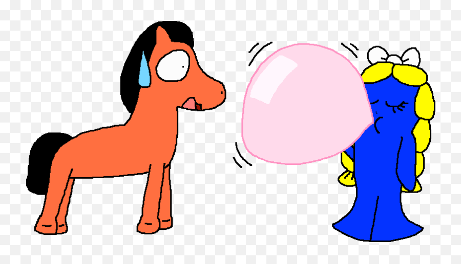Pokey Appreciates Goo Blowing Bubble Gum By Pokegirlrules Emoji,Blowing Bubbles Clipart