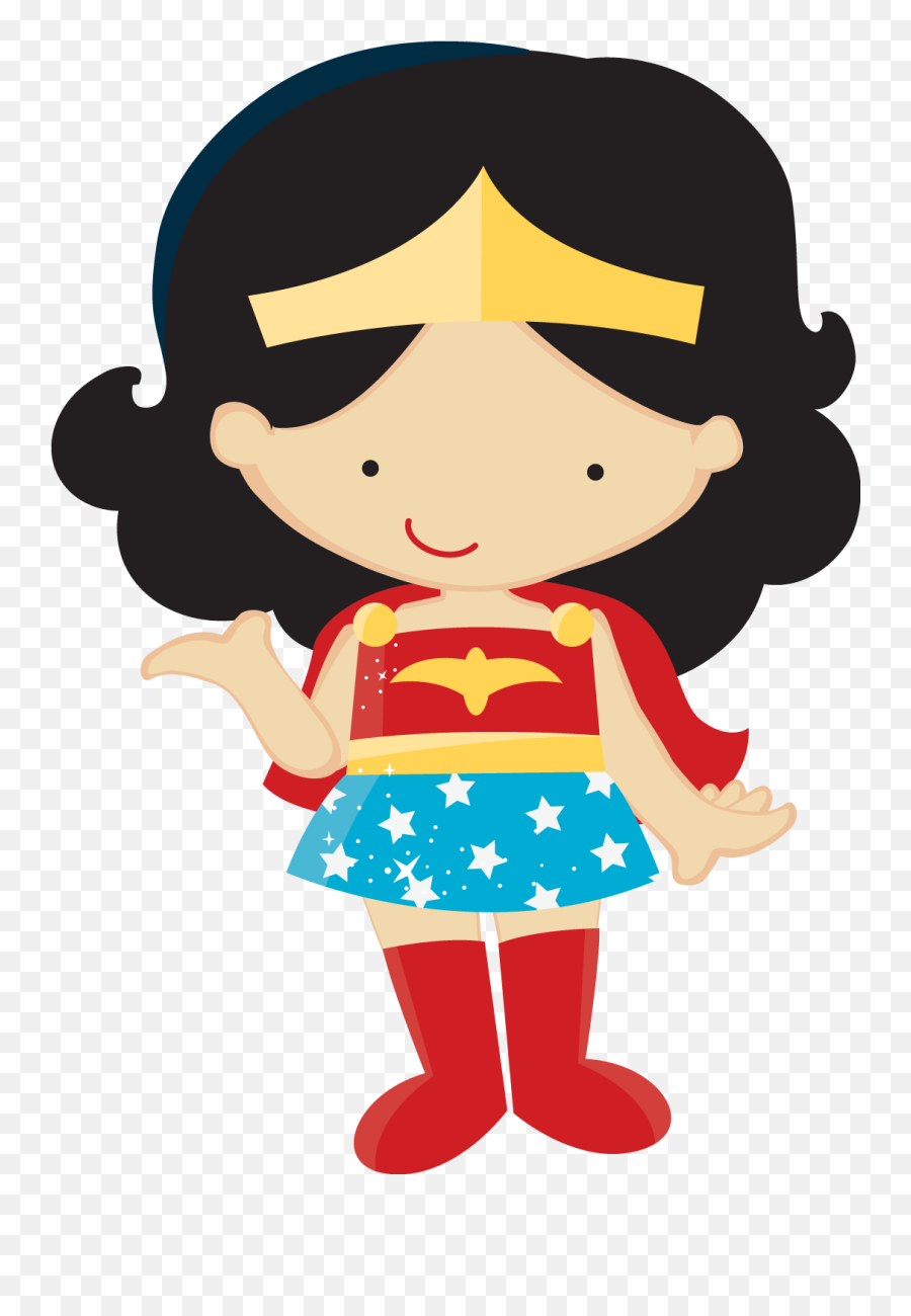Picture - Super Heroes Animados Para Niños Emoji,Wonder Woman Clipart