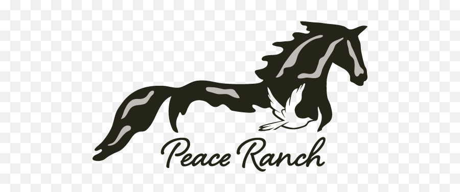 Peace Ranch Equine Assisted Therapy Traverse City Mi Emoji,Horse Farm Logo