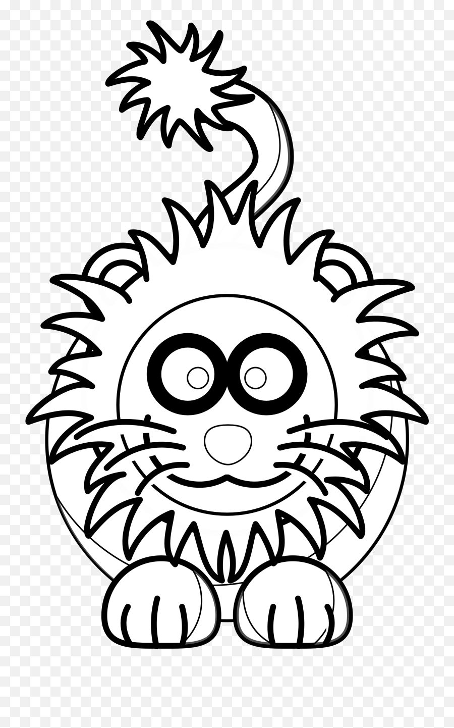 Lion Clipart Images - Black And White Clipart Lion Emoji,Lion Clipart