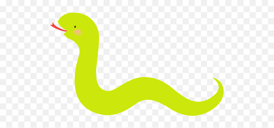 Simple Green Snake Clipart Emoji,Snake Clipart