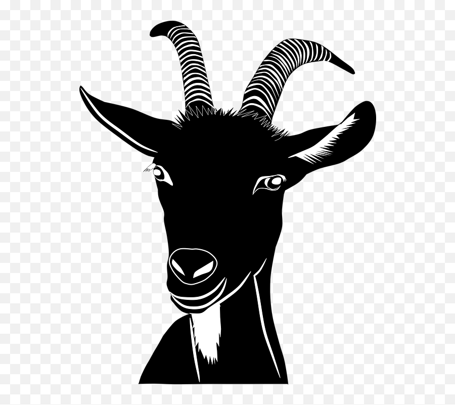 Goat Farm Animal Farmhouse - Crazy Goat Black And White Goat Svg Free Emoji,Farmhouse Clipart