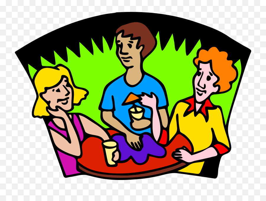 Group Discussion Clipart Free Image - Bar Hang Out With Friends Emoji,Discussion Clipart