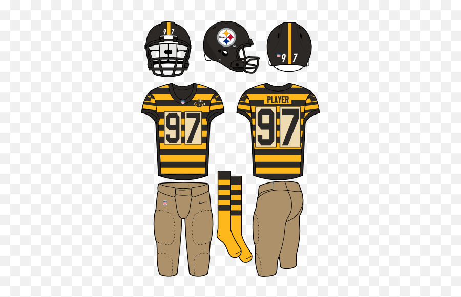 Pittsburgh Steelers Throwback Uniform - National Football Seahawks Home Uniform Emoji,Steeler Logo