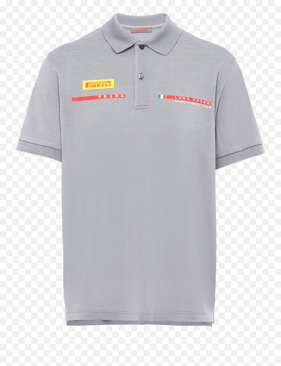 Menu0027s T - Shirts And Polo Shirts Prada Prada Luna Rossa Polo Shirt Emoji,Polo Shirts With Big Logo