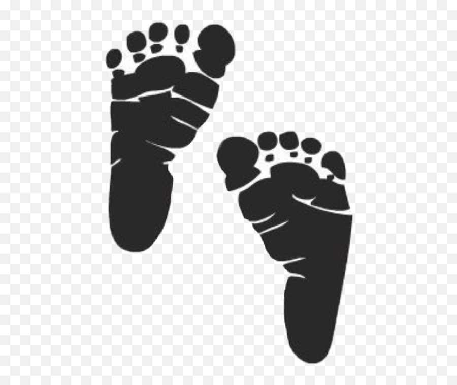 Baby Silhouette Png - Silhouette Baby Feet Emoji,Baby Feet Png