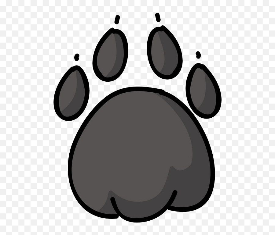 Dog Paw Print Clipart Transparent - Clipart World Dot Emoji,Paw Print Clipart