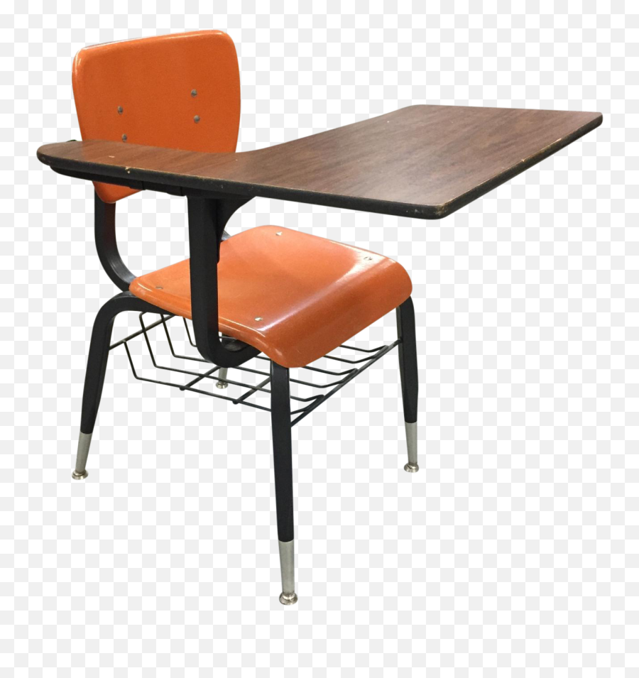 School Desk With Chair Png Clipart - Transparent Classroom Desk Png Emoji,School Desk Png