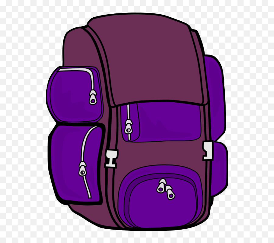 Backpack Clipart Gif - Clip Art Library Emoji,Pack Backpack Clipart