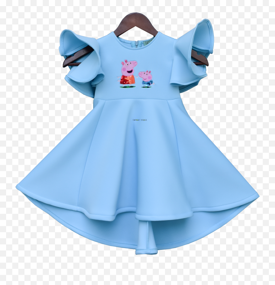 Blue Lycra Peppa Pig Dress - Peppa Pig Dress Emoji,Peppa Pig Png