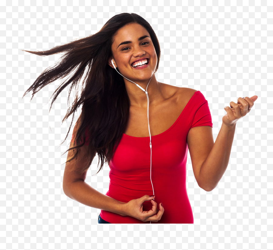 Women Listening Music Png Image - People Listening To Music Png Emoji,Music Png