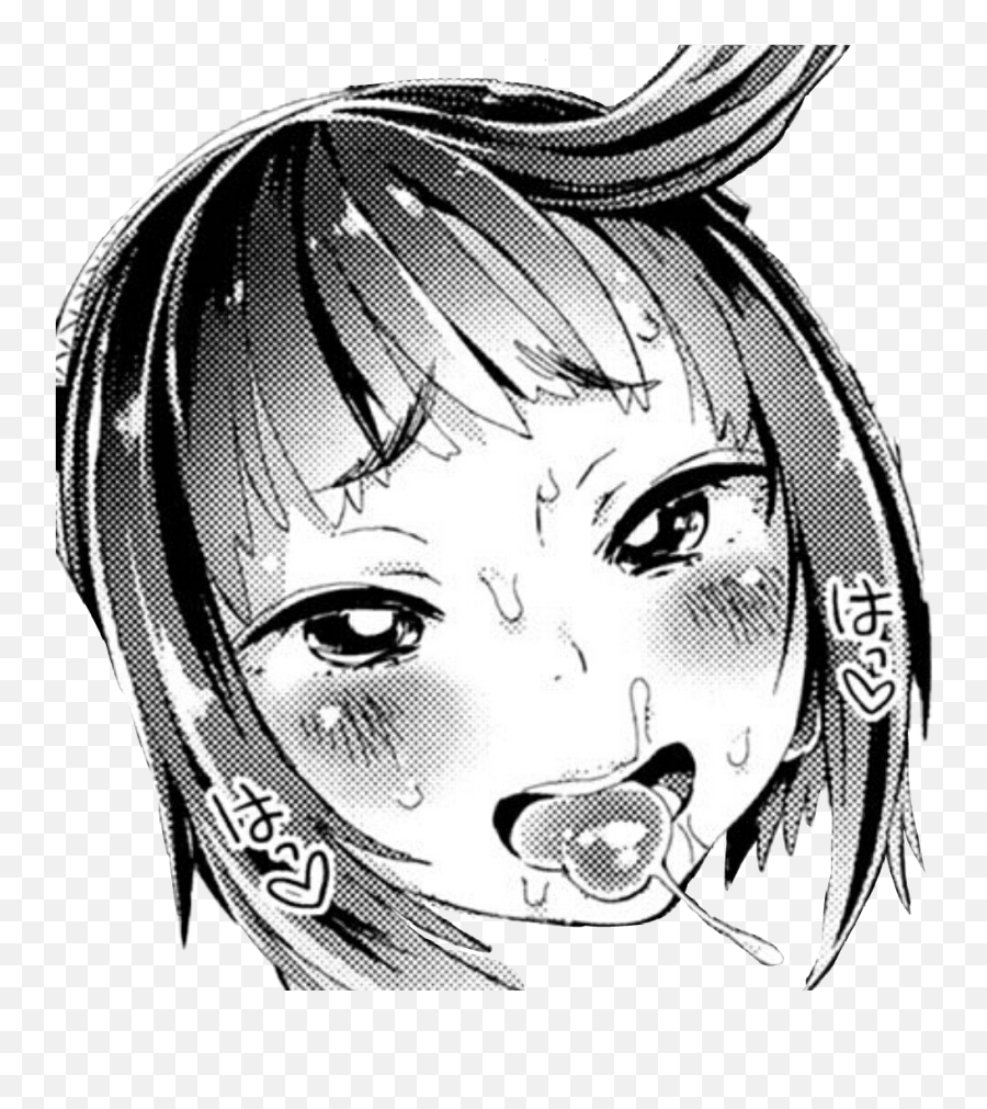 Anime Face Meme Transparent - Ahegao Face Png Emoji,Anime Face Transparent