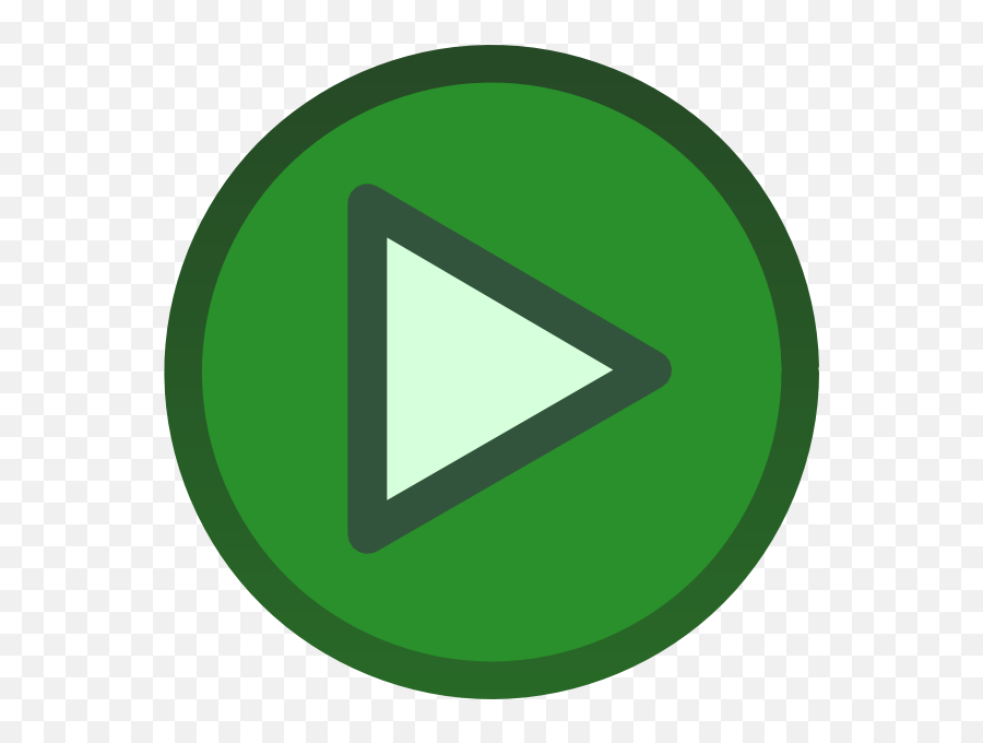 Green Plain Play Button Icon Clip Art - Play Button Green Transparent Emoji,Play Button Png
