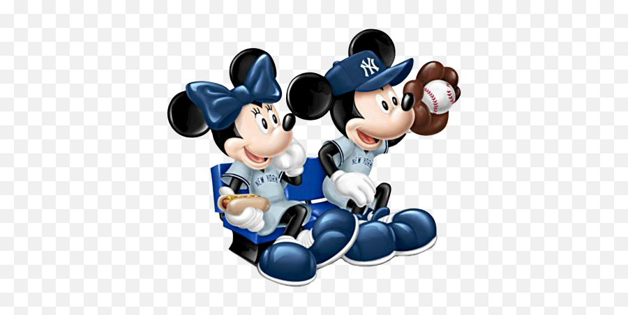 Mickey U0026 Minnie New York Yankees Clipart - Logos And Mickey And Minnie Dodgers Emoji,New York Clipart
