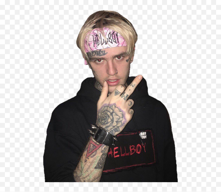 Download Lil Peep Png Png Image With No - Lil Peep Middle Finger Emoji,Lil Peep Png
