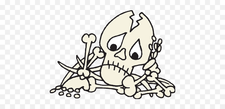 Idaho - Bone Emoji,Skeletal Clipart