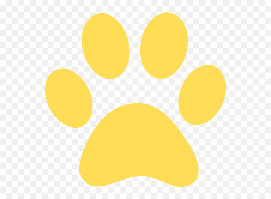 Dog Paw Print Orange Transparent Png - Yellow Paw Prints Emoji,Dog Paw Print Png
