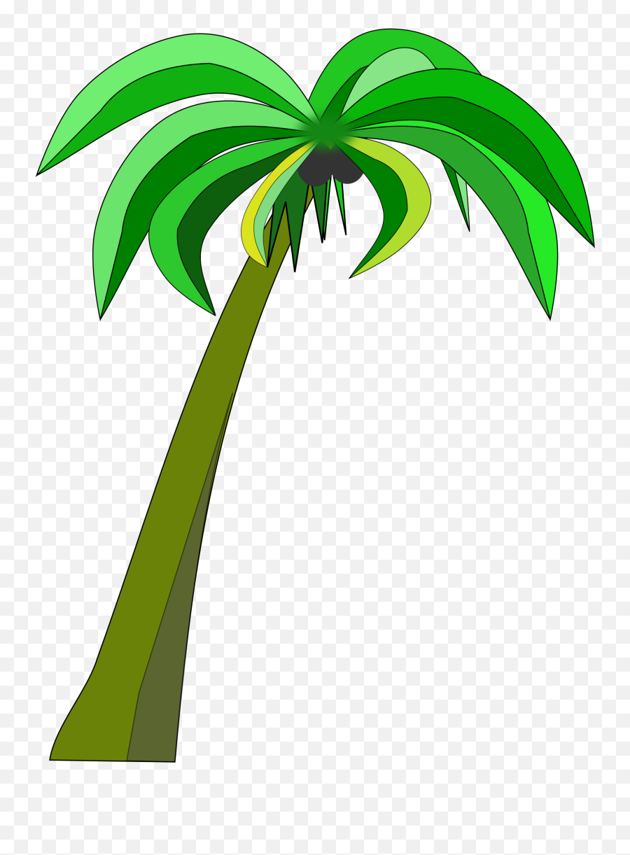Download - Clipart Palm Trees With Coconuts Emoji,Palm Tree Clipart