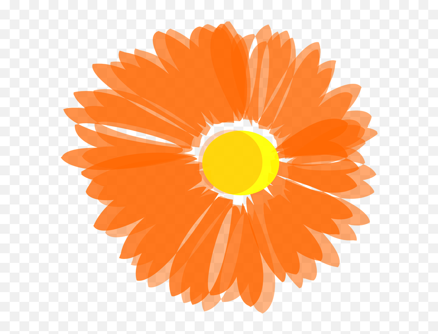 Fall Flower Png - Vector Orange Flower Png Emoji,Fall Flowers Clipart