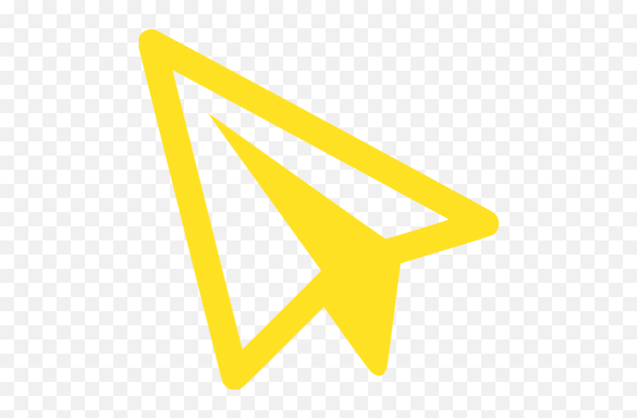 Paper Plane Icons - Avion De Papel Amarillo Png Emoji,Plane Icon Png