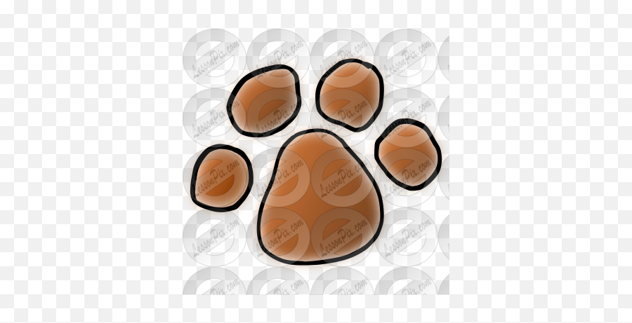 Paw Print Picture For Classroom Therapy Use - Great Paw Egg Emoji,Paw Print Clipart
