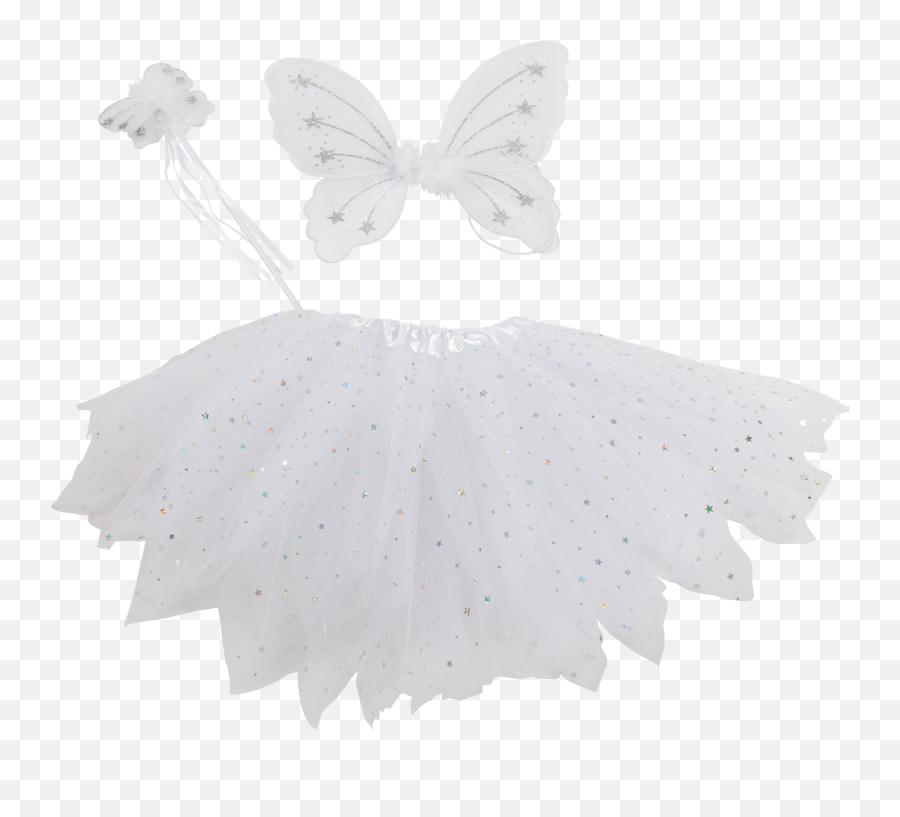Tutu Gift Set Including Sparkly Tutu Skirt Mini Fairy Wings - Girly Emoji,Princess Wand Clipart