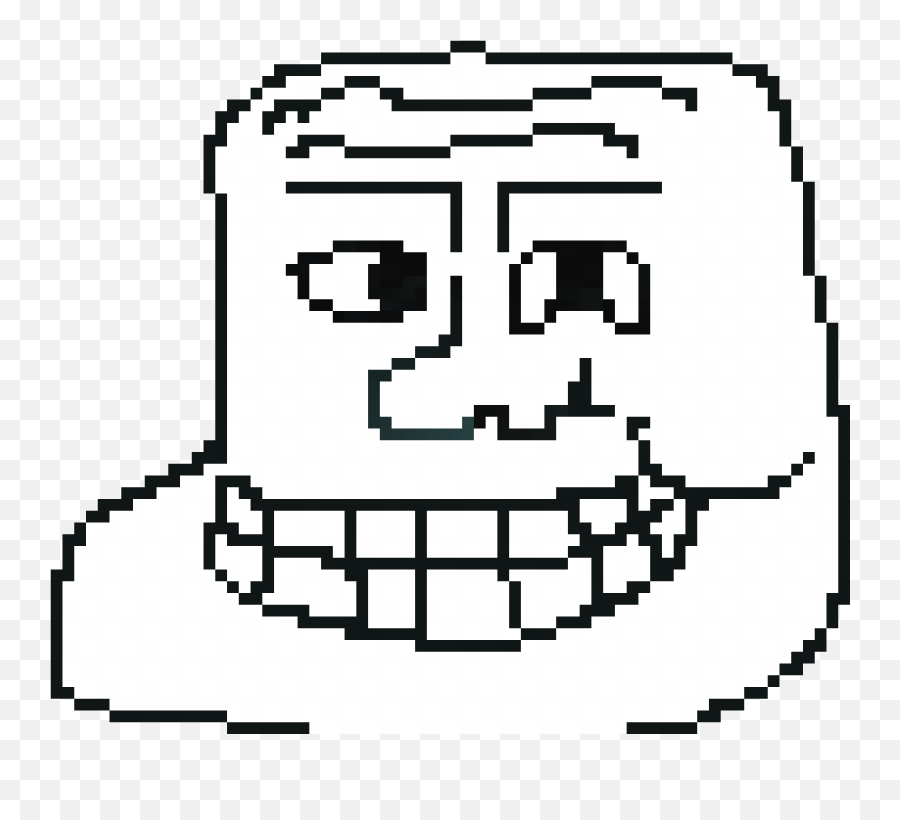 Pixilart - Troll Face By Videogamesfun Dot Emoji,Troll Face Png