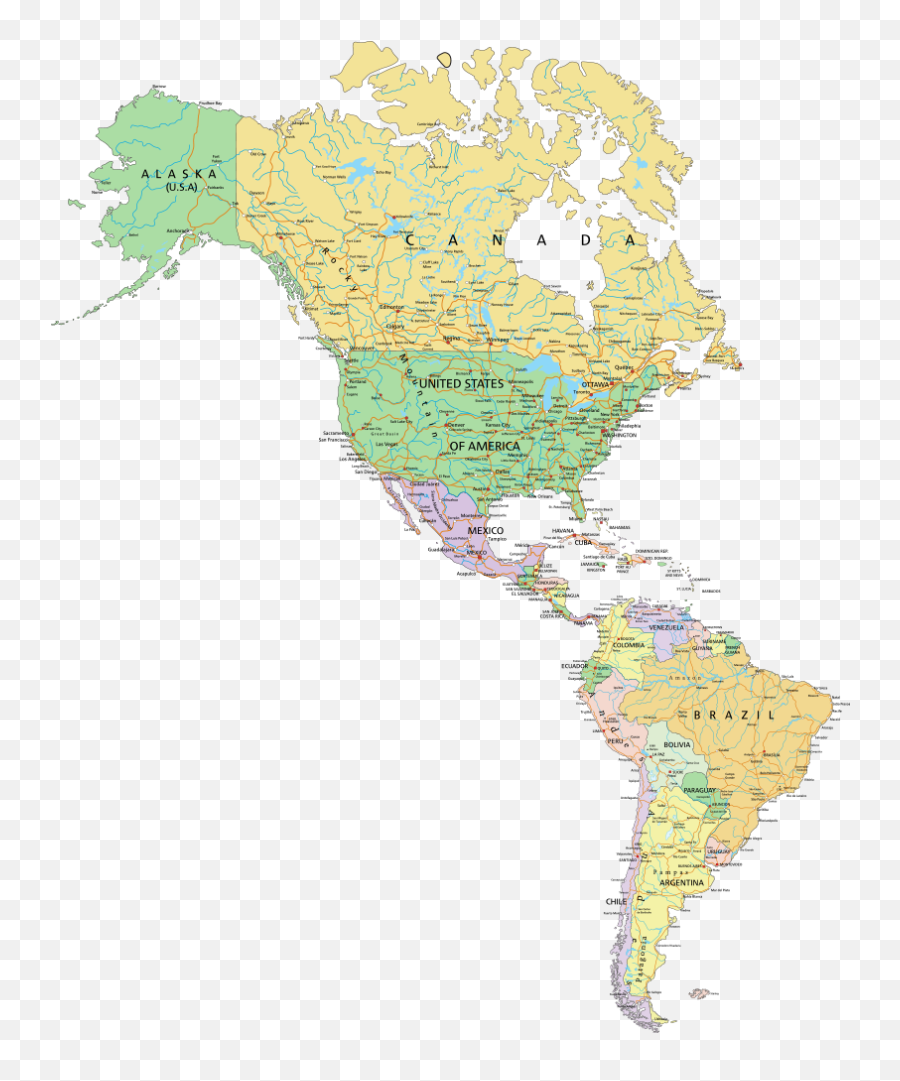 Map United North Of Globe States Vector Clipart - Labeled Emoji,Alaska Clipart