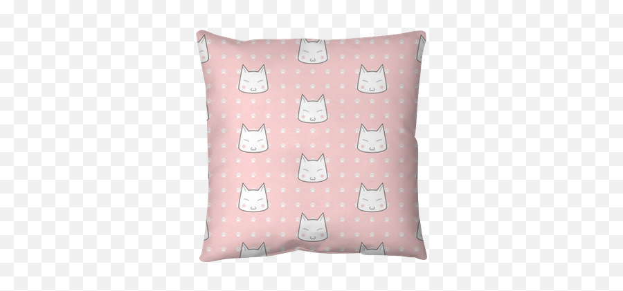 Cats Paw Print Vector Seamless Pattern Pillow Cover U2022 Pixers - We Live To Change Emoji,Cat Paw Png
