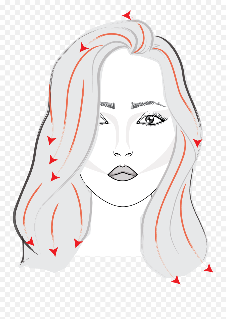 3 Step Tutorial How To Draw Hair For Fashion Illustration Emoji,Hair Png Transparent
