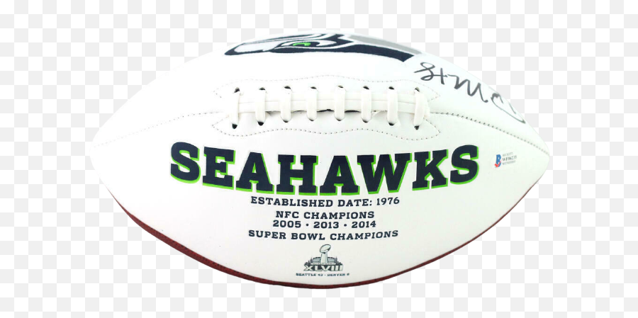 Dk Metcalf Seattle Seahawks Signed Seattle Seahawks Logo Football Bas Coa Emoji,Seahawks Logo Pictures