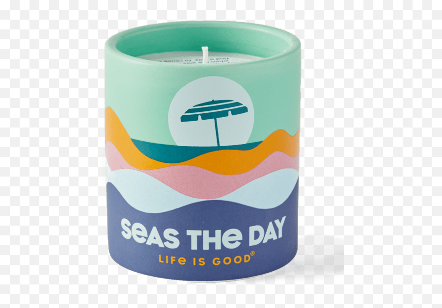 Seas The Day Soy Candle Emoji,Transparent Candle
