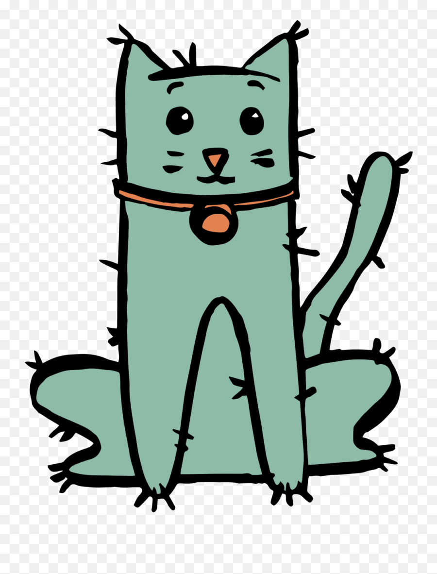 Cactus Cat Clipart - Full Size Clipart 2945114 Pinclipart Emoji,Cat Toy Clipart