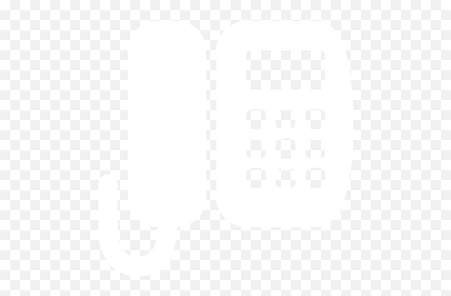 White Office Phone Icon - Transparent Telephone Icon White Emoji,Phone Icon Png