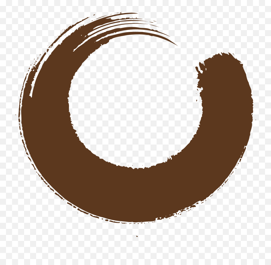 Circle Clipart Brush Stroke - Brown Circle Png Transparent Brown Circle For Logo Emoji,Transparent Brush Stroke