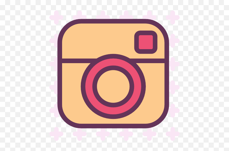 Instagram Logo Network Social Icon Emoji,Pink Instagram Logo