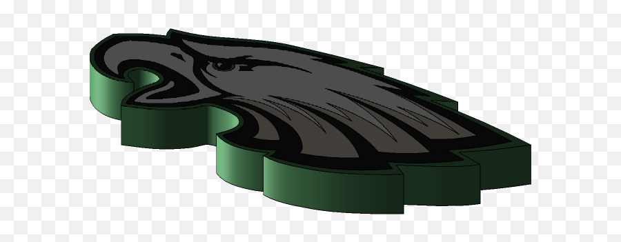 Philadelphia Eagles Logo 3d Cad Model Library Grabcad - Clip Art Emoji,Philadelphia Eagles Logo