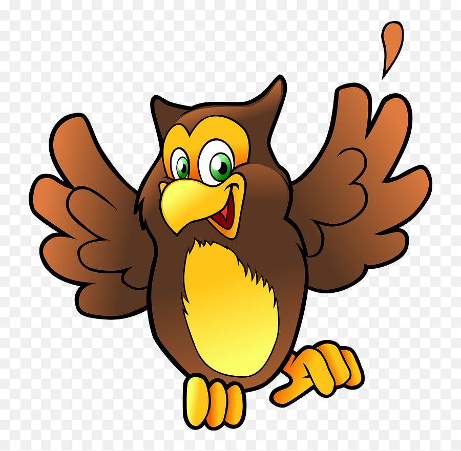 Happy Owl Clipart Free Download Transparent Png Creazilla - Happy Owl Clipart Emoji,Excited Clipart