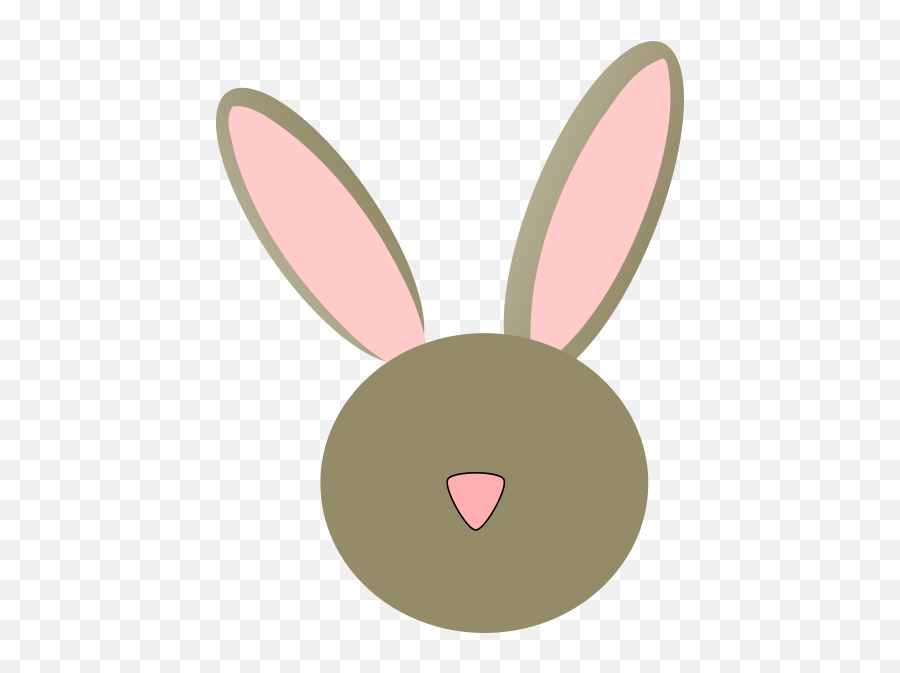 Bunny Face Clip Art At Clker - Girly Emoji,Bunny Face Clipart