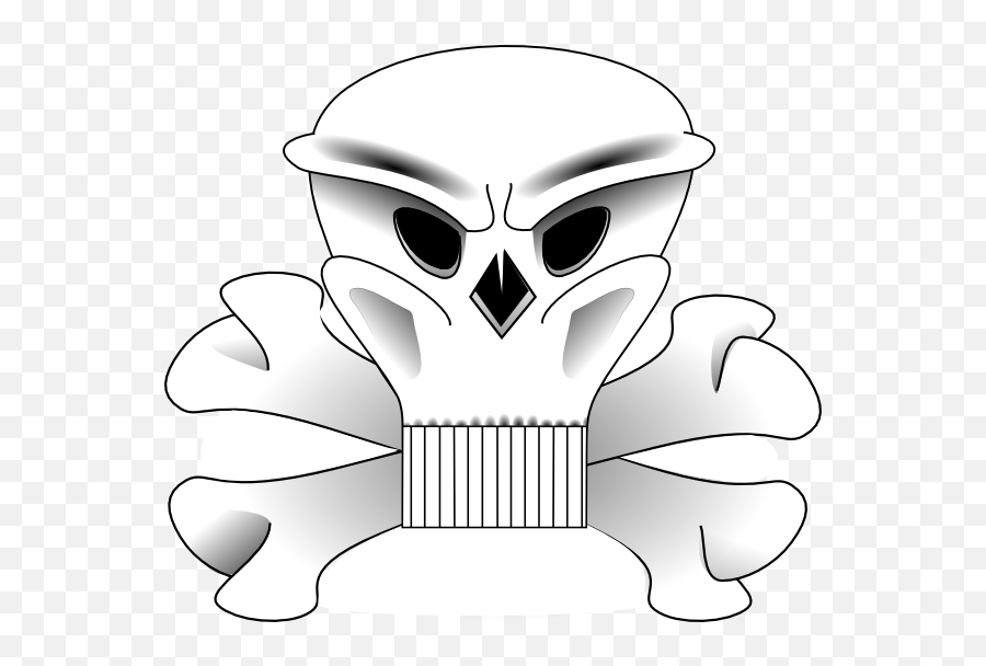 Skull And Bones 2 Clip Art At Clkercom - Vector Clip Art Emoji,Scull And Crossbones Clipart