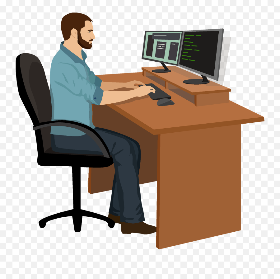 Programmer Clipart Free Download Transparent Png Creazilla - Office Equipment Emoji,Secretary Clipart