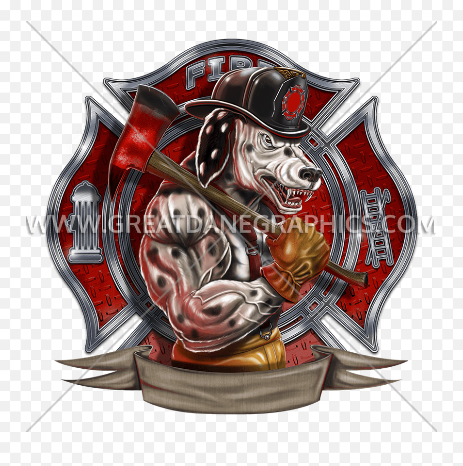 Dalmatian Fireman Clip Art 1 - Shield Emoji,Firefighter Clipart
