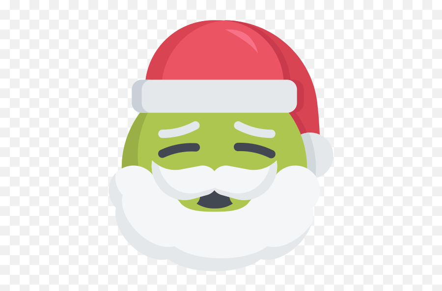 Christmas Emoji Ill Santa Sick Icon - Free Download Ill Santa,Emojis Png