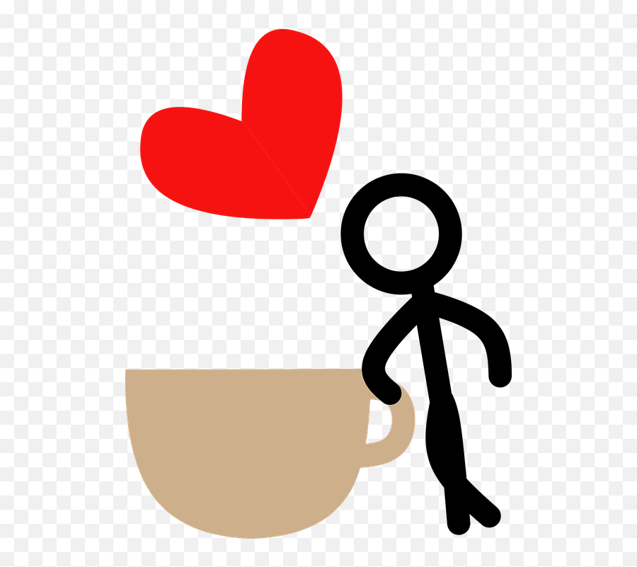 Download Hd Heart Clipart Basketball - People Drinking Emoji,Cute Coffee Clipart